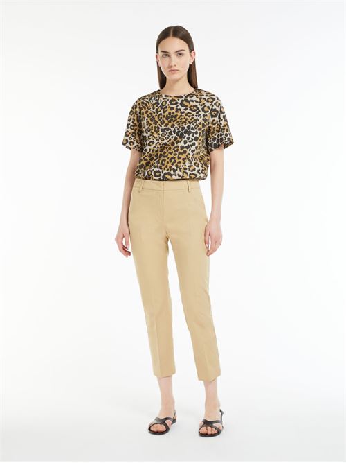 Cotton gabardine trousers MAXMARA WEEKEND | 2415131032600002